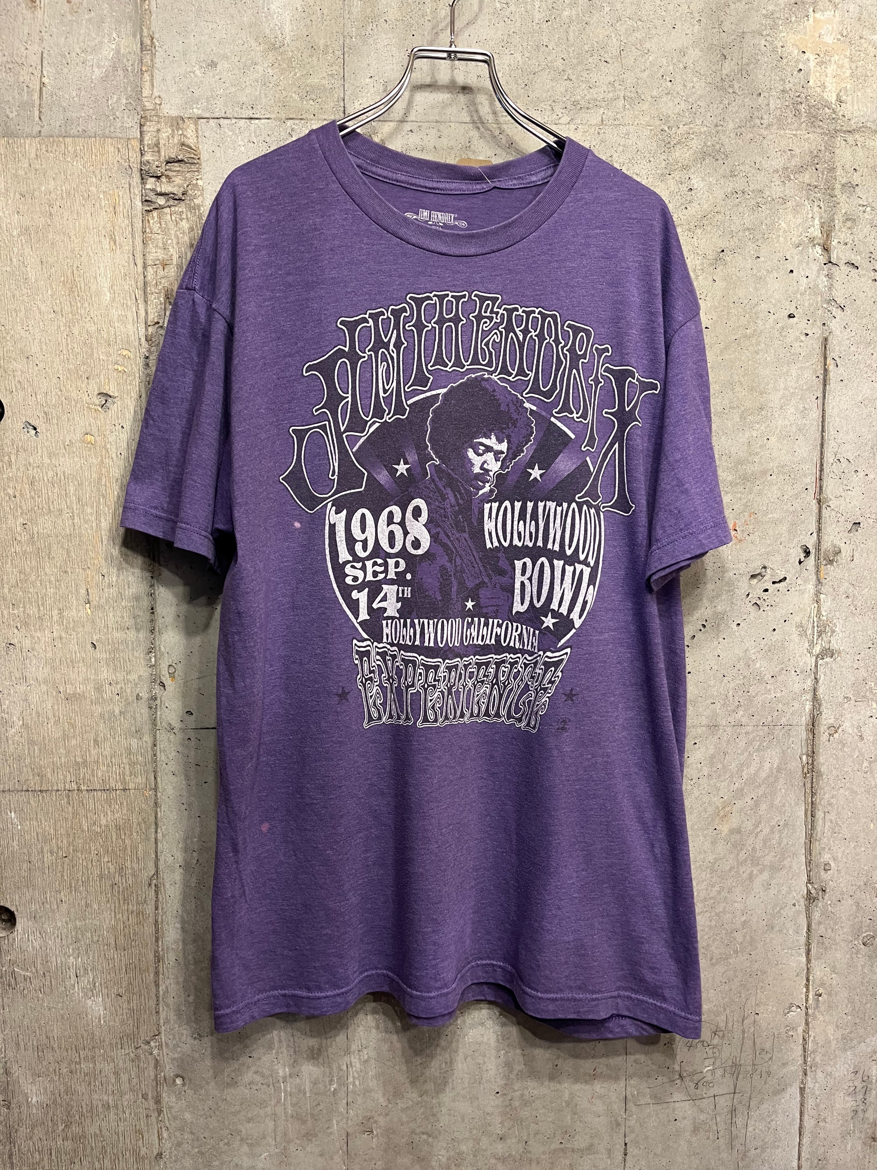 ジミ・ヘンドリックス Tシャツ 1968 ハリウッド・ボウル ジミヘン 紫 M