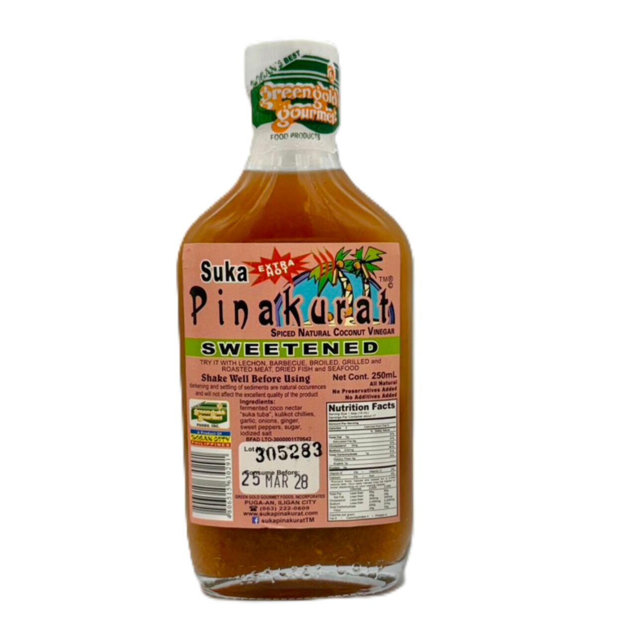 SUKA PINAKURAT SWEETENED 250ml 【ピナクラット ビネガースイート】