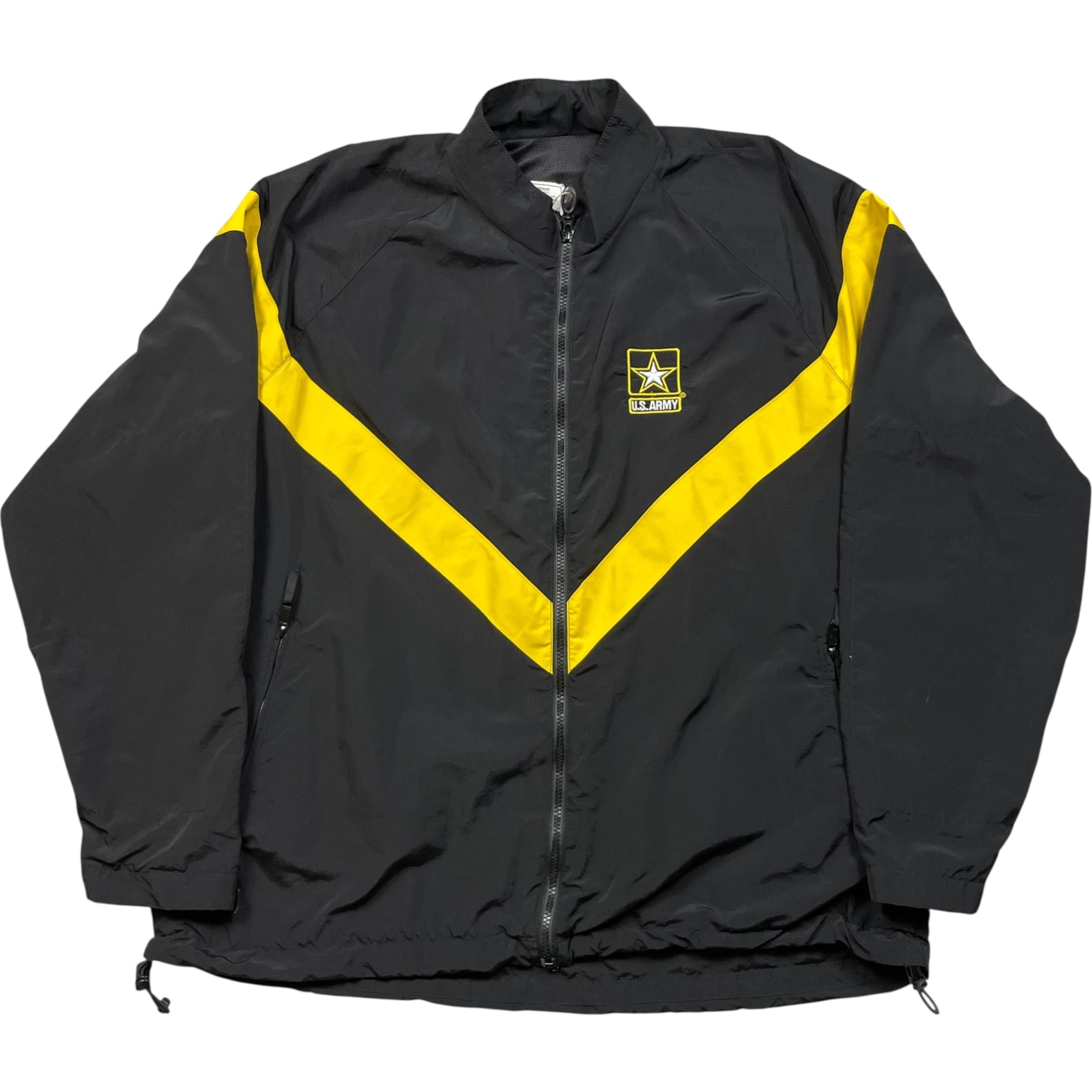《XL REGULAR》 U.S.ARMY アメリカ陸軍 APFUジャケット トレーニングジャケット ナイロンジャケット ブラック no.8400