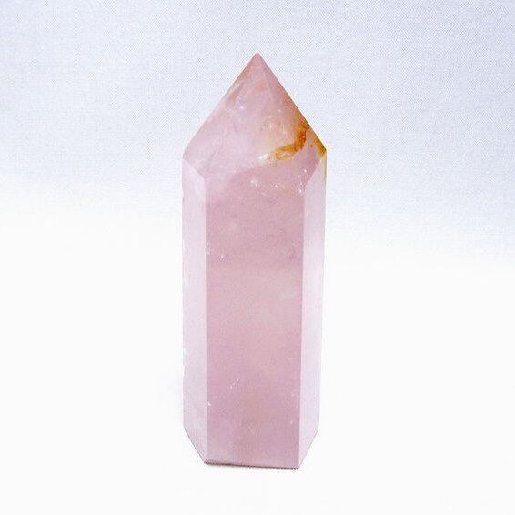 ローズクォーツ 六角柱 ポイント 一点物 152-3460