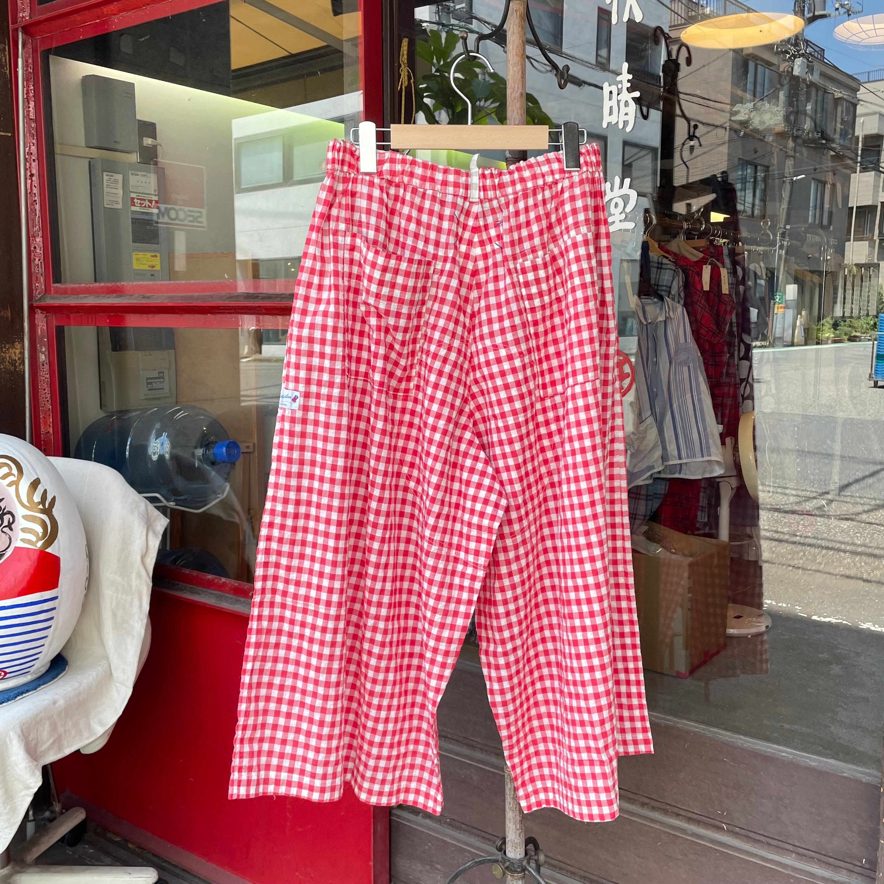 40%OFF‼️Wideはかまパンツ ゆらぎギンガムチェック 51P48 サイズM