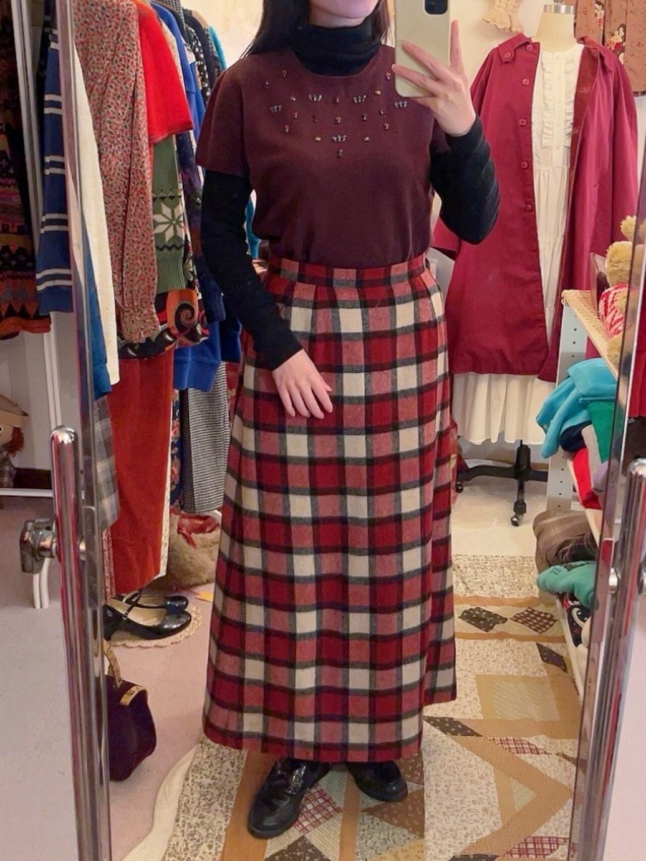 mini flower beads knit