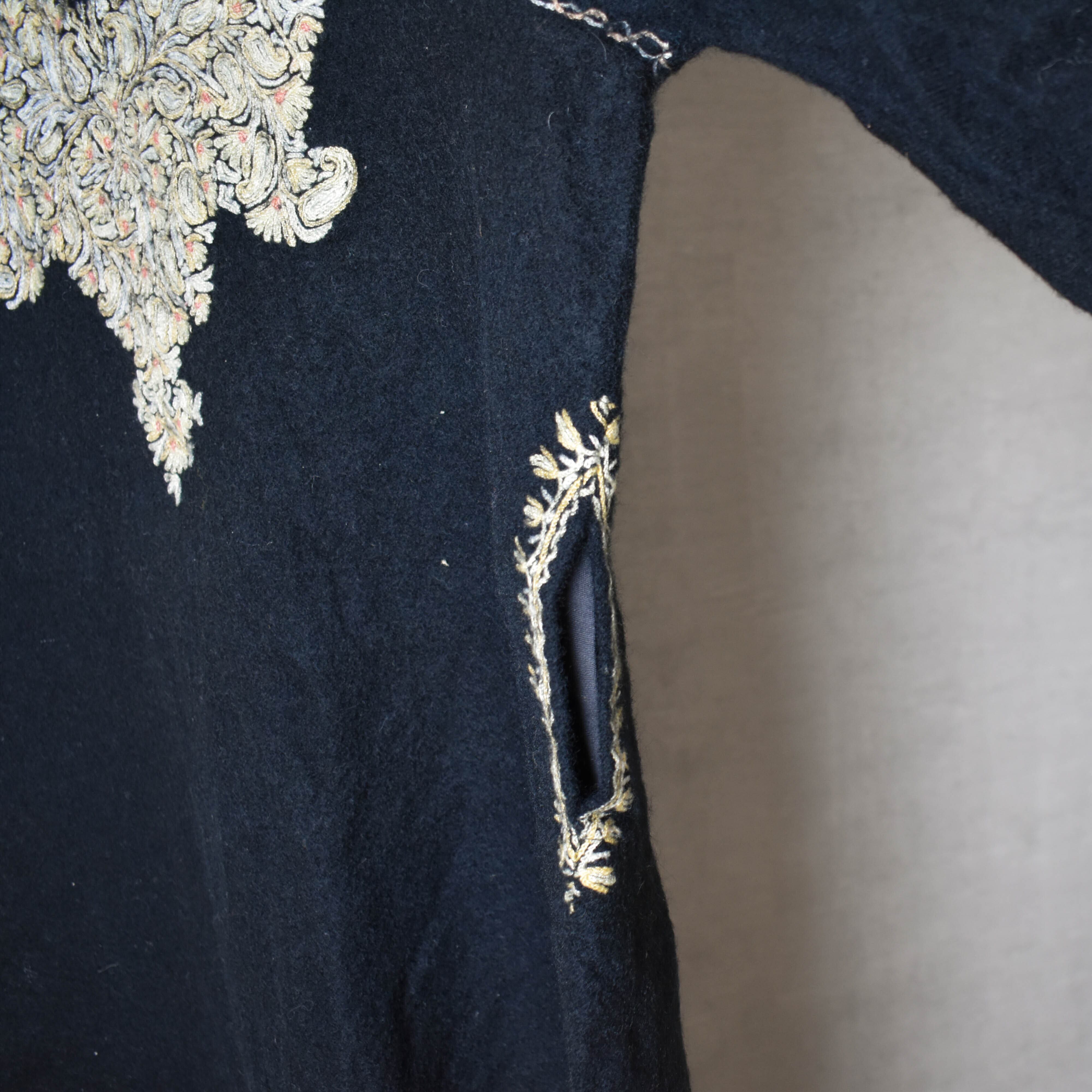 [VINTAGE] MELTON EMBROIDERY PULLOVER