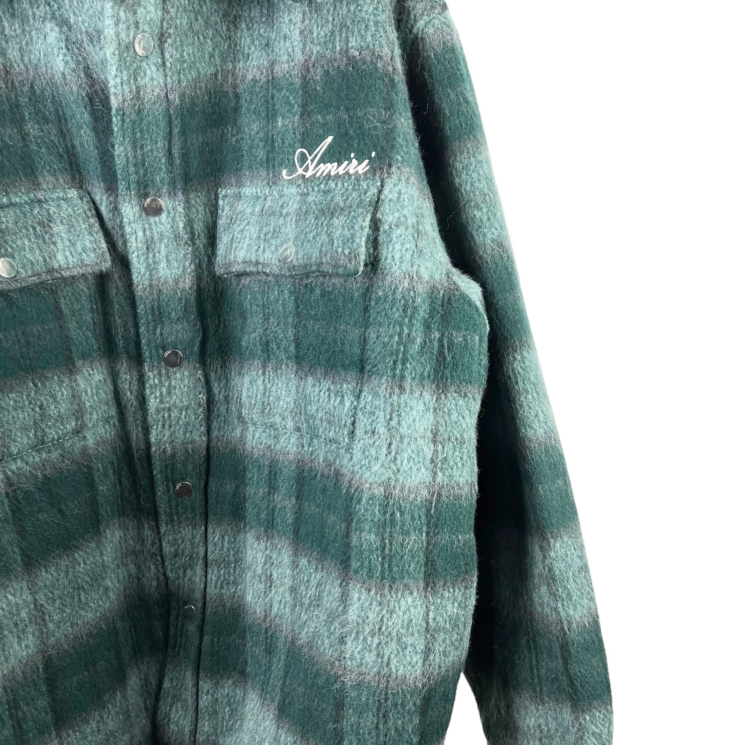 AMIRI (アミリ) BRUSHED PLAID OVERSHIRT シャツブルゾン JACKET AMIRI (アミリ) BRUSHED PLAID OVERSHIRT シャツブルゾン JACKET