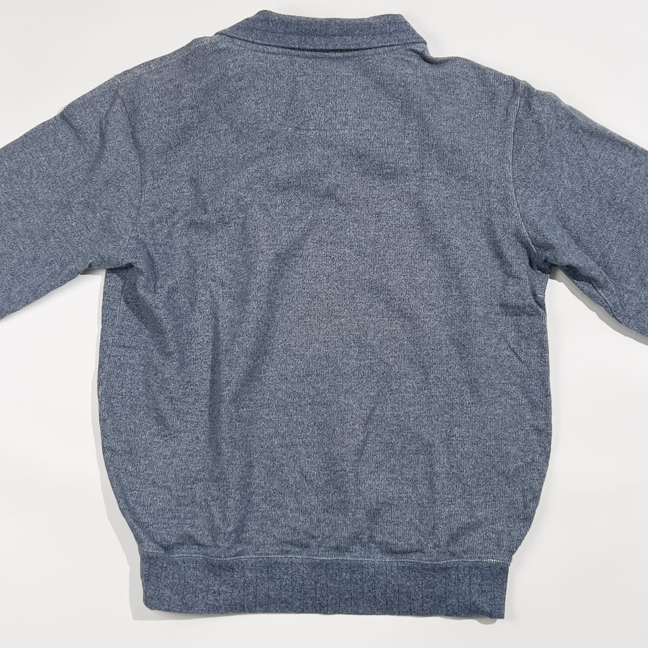 Crocodile クロコダイル ショールカラー トレーナー M/ブルーグレー系 メンズ バスケットボタン