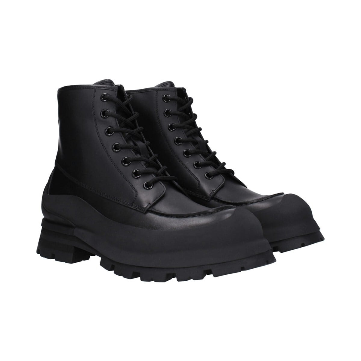 ALEXANDER MCQUEEN アレキサンダーマックイーン メンズ アンクルブーツ レザー ブラック
