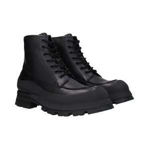 ALEXANDER MCQUEEN アレキサンダーマックイーン メンズ アンクルブーツ レザー ブラック