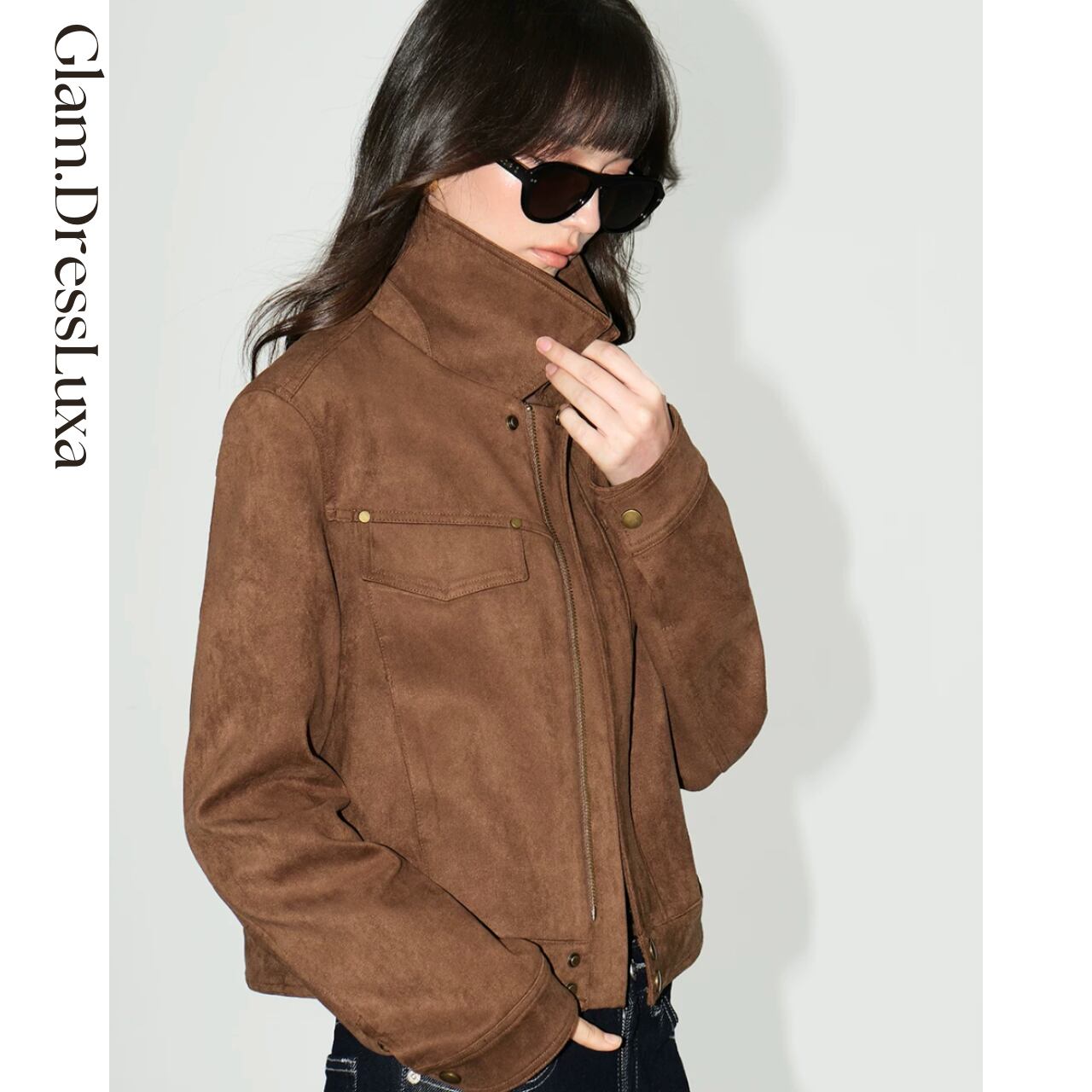 Suede Touch ショートジャケット_K03