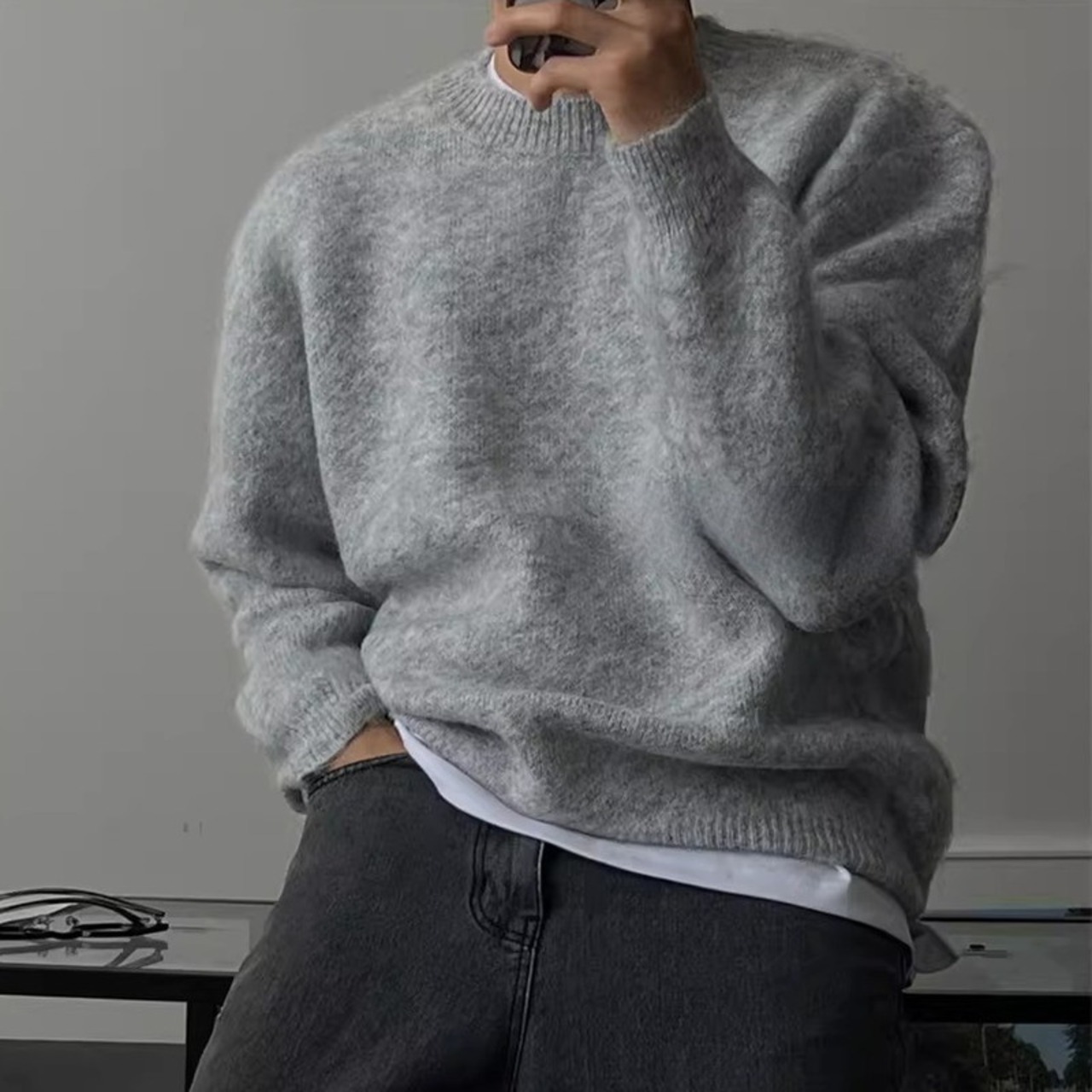 カラーふわふわベーシックニット　995