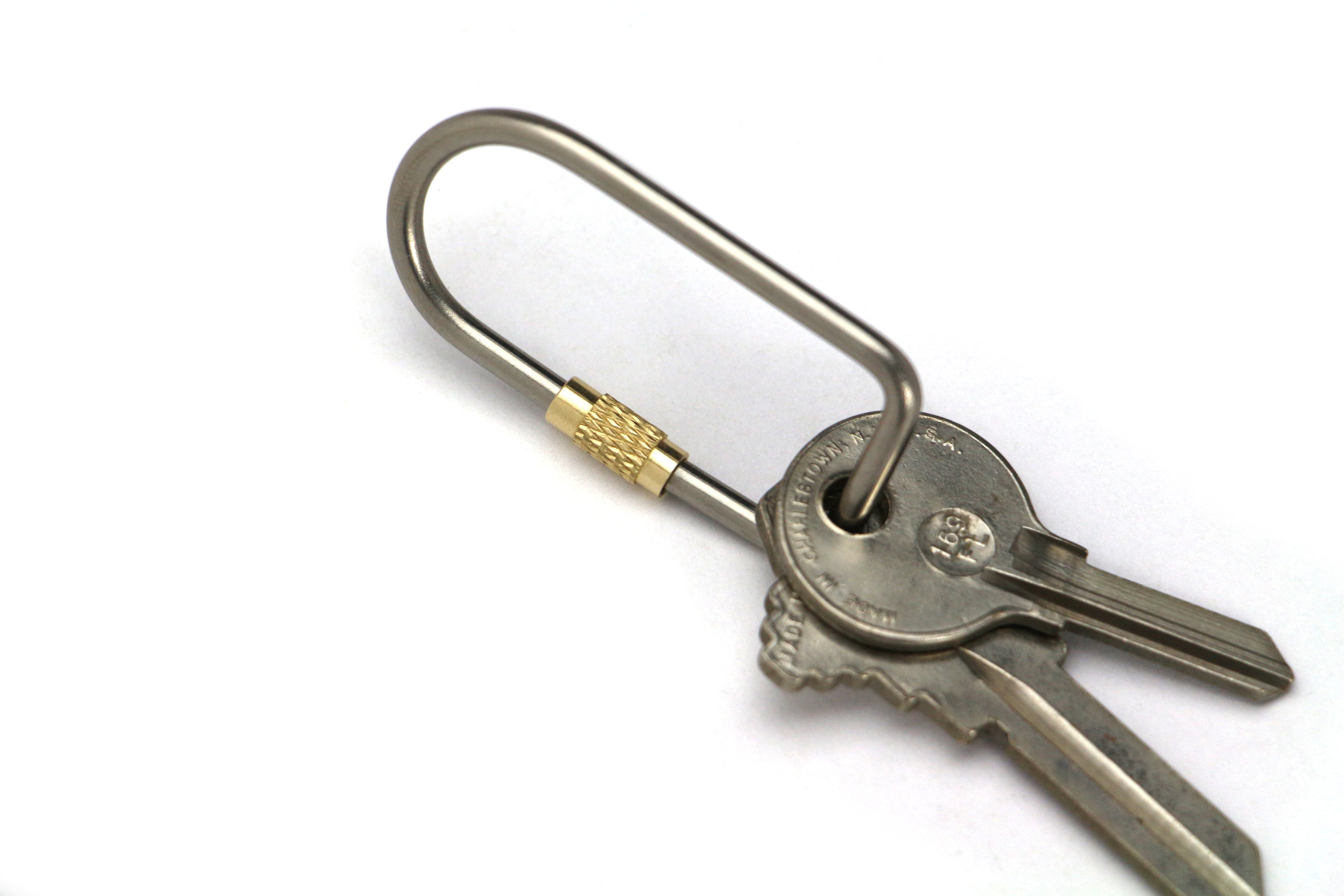Titanium Screw Lock Keyring 
