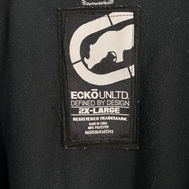 『送料無料』ECKOUNLTD トラックジャケット ジャージ ビッグサイズ ブラック XXL