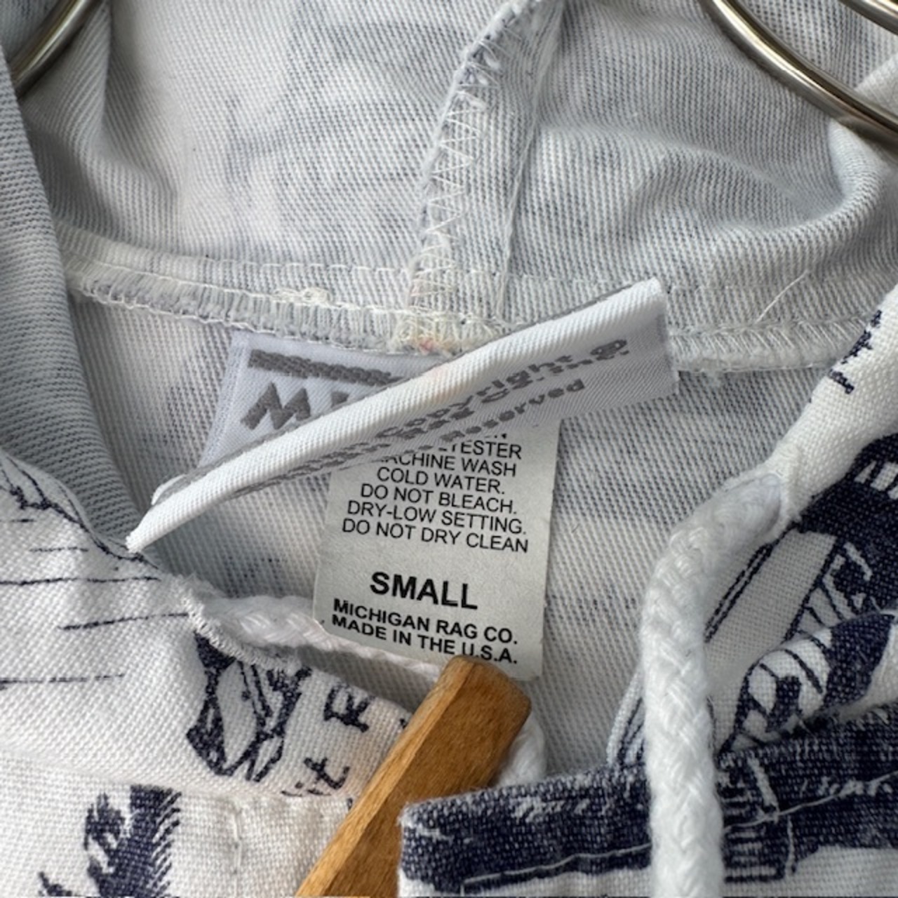 Michigan Rag フーディ 灯台プリント 90s 画像9