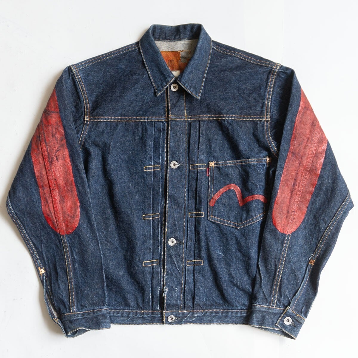 雰囲気抜群/濃紺】EVISU 【LOT.2000 デニムパンツ】32×35 エビス
