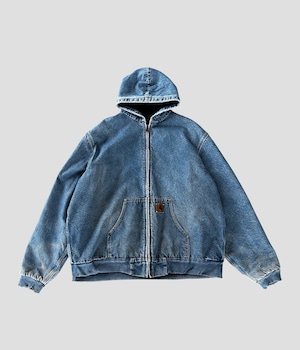 -Carhartt- Vintage 80s 2XL Denim Active Jacket-