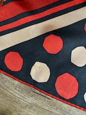 polka dot rétro silk scarf-5151-8