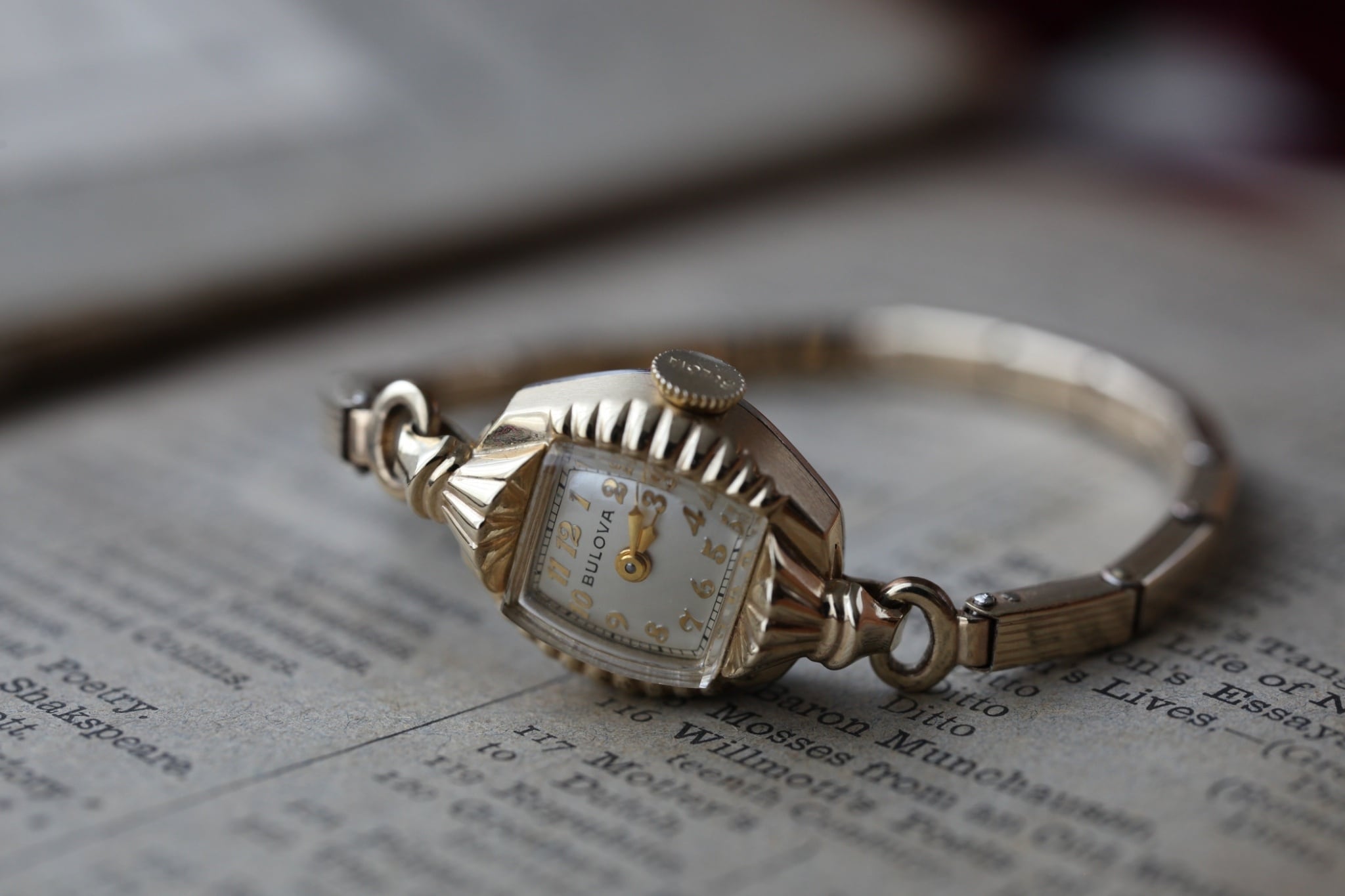 BULOVA】 1950's アール・デコ レディースウォッチ 手巻き アメリカン