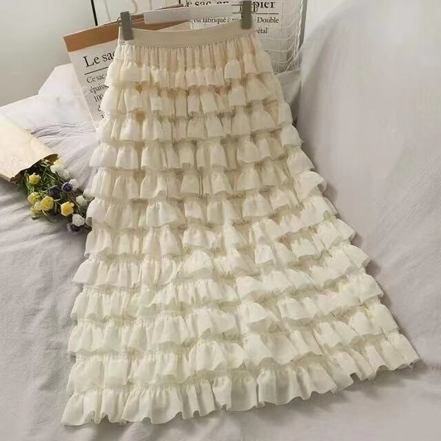 ティアードフリルスカート　AJ11394-A005