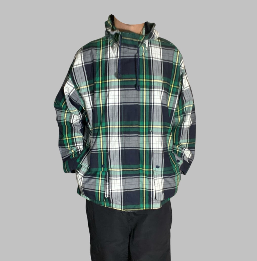 90s eddie bauer 　エディーバウアー　チェック　アノラック Eddie Bauer（エディーバウアー） チェック柄コットンアノラック