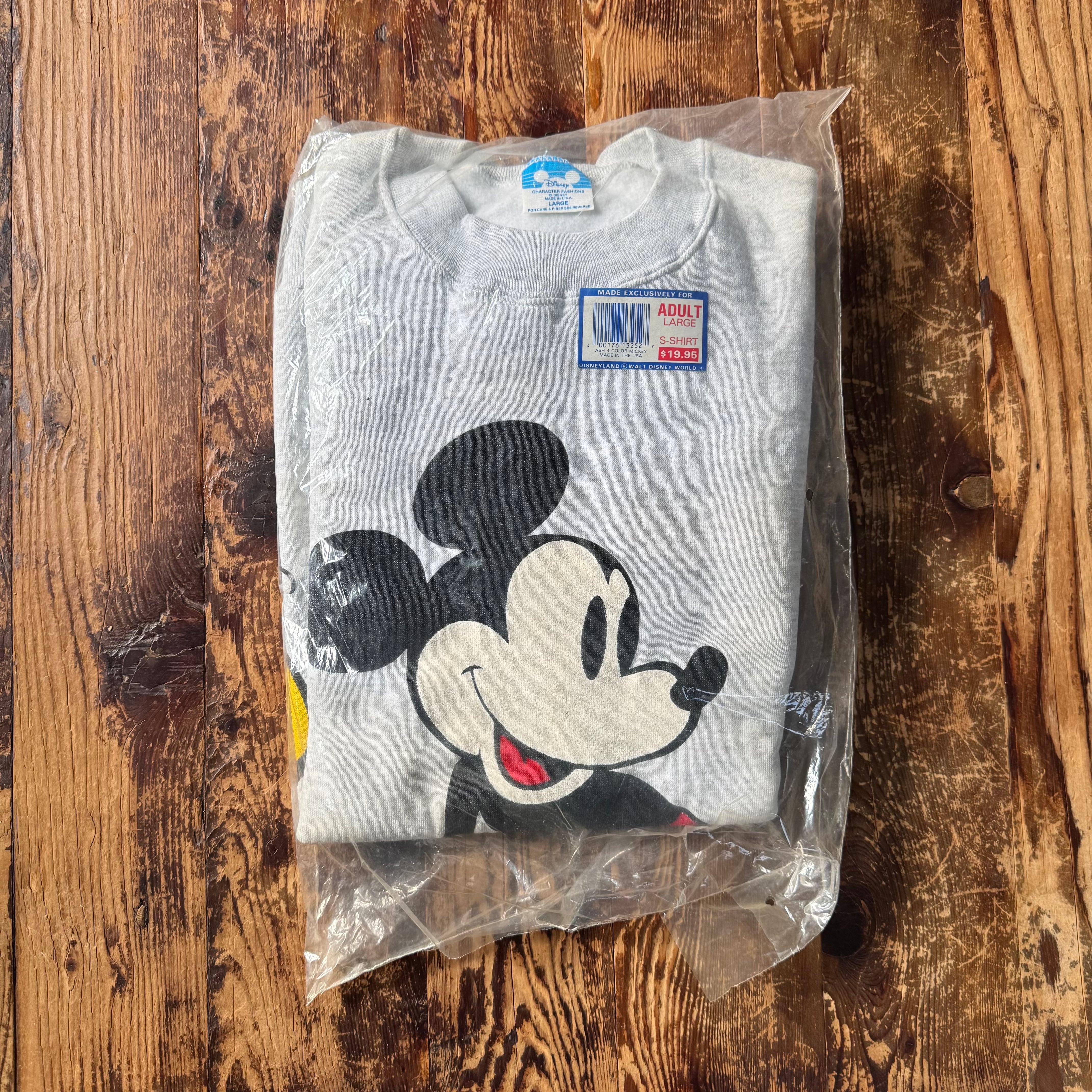 80's Deadstock "Walt Disney Production" Micky Mouse Sweatshirt/Large