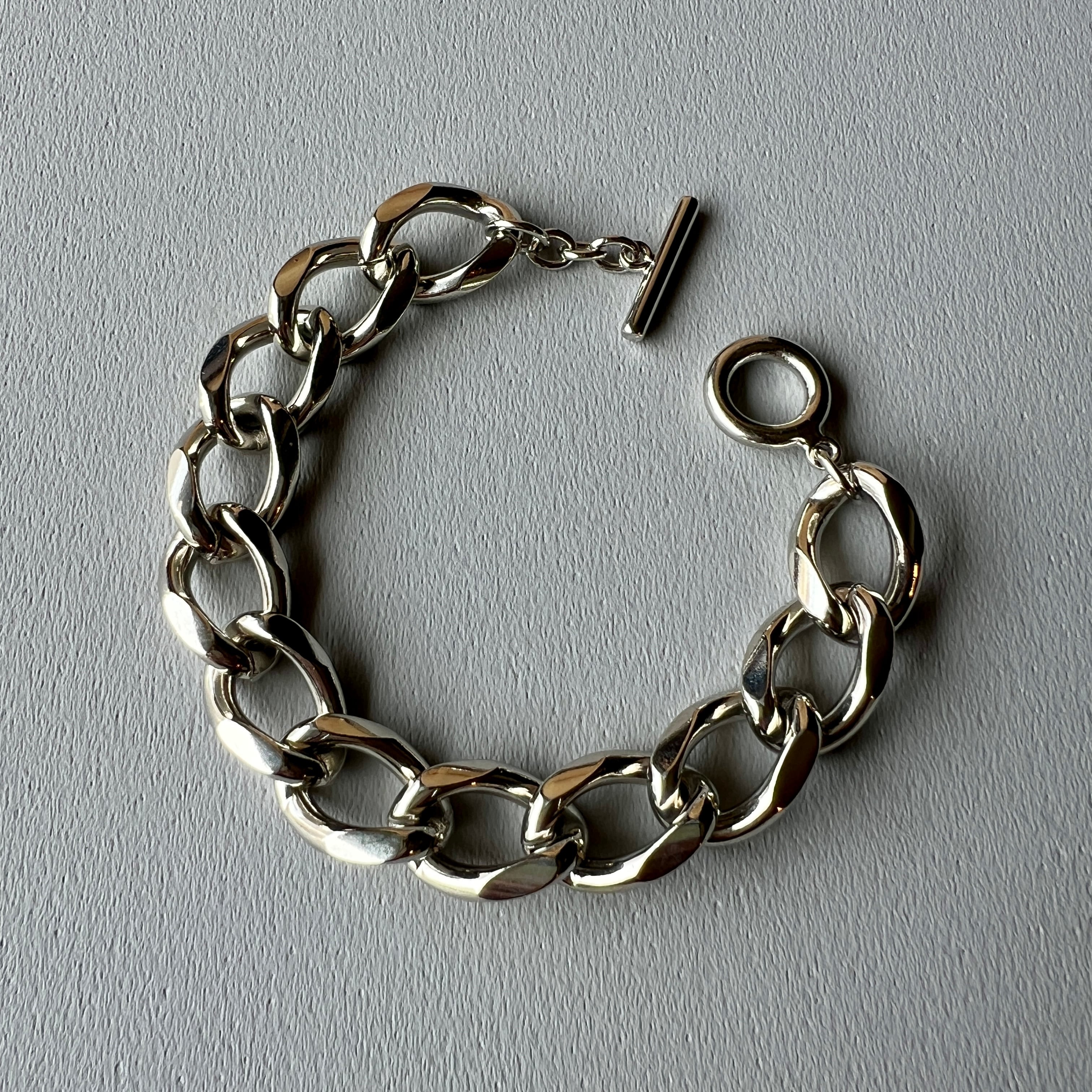 OVER THE DAY TOKYO | HEAVY BRASS TOGGLE CHAIN BRACELET | オーバザ