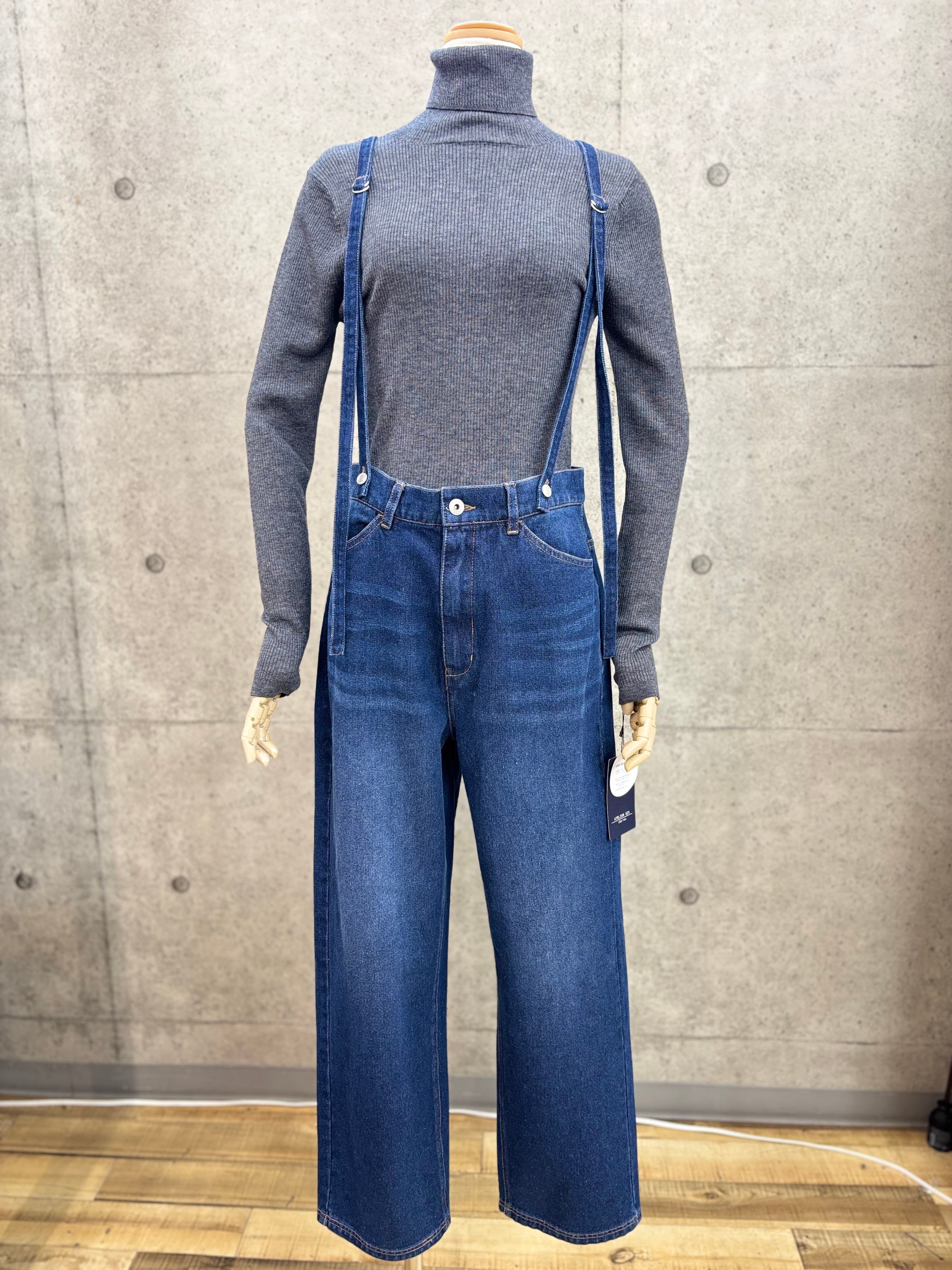 40％OFF SALE!!】CYNICAL(シニカル)サスペンダー付きワイドデニム