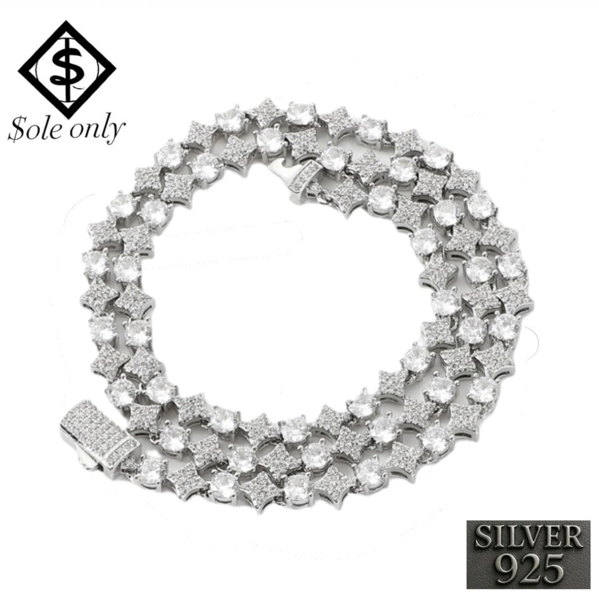 ole only S925 Starlink Tennis Necklace 18inch | $ole only