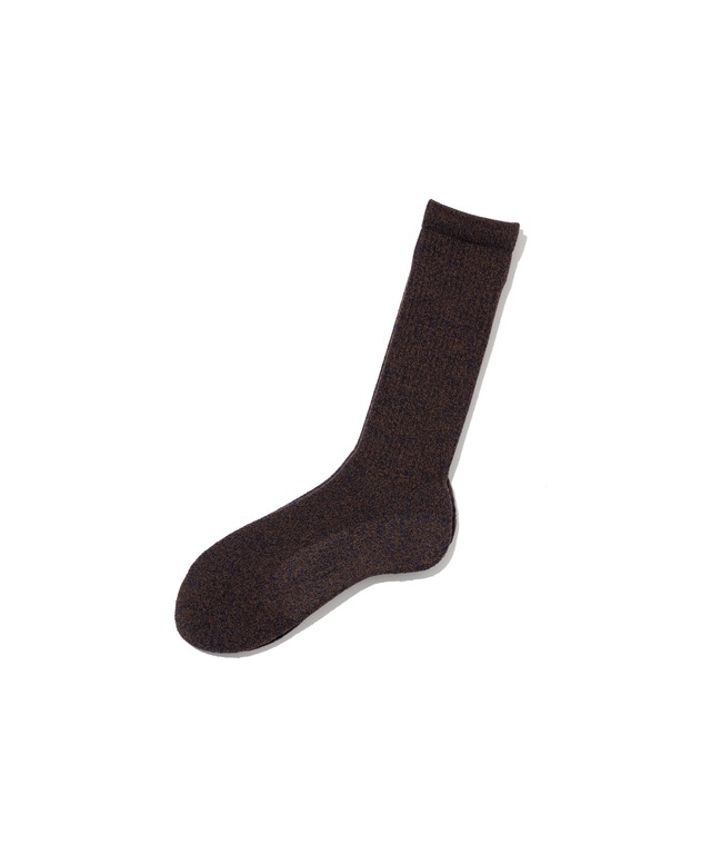 UNUSED / UH0638 PILE SOCKS(NAVY×BROWN)