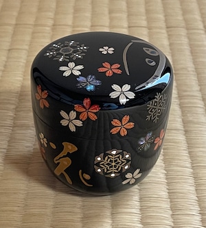 中棗　雪月花（茶平一斎作　茶道具　薄茶器　棗　輪島塗　蒔絵　コレクター）　