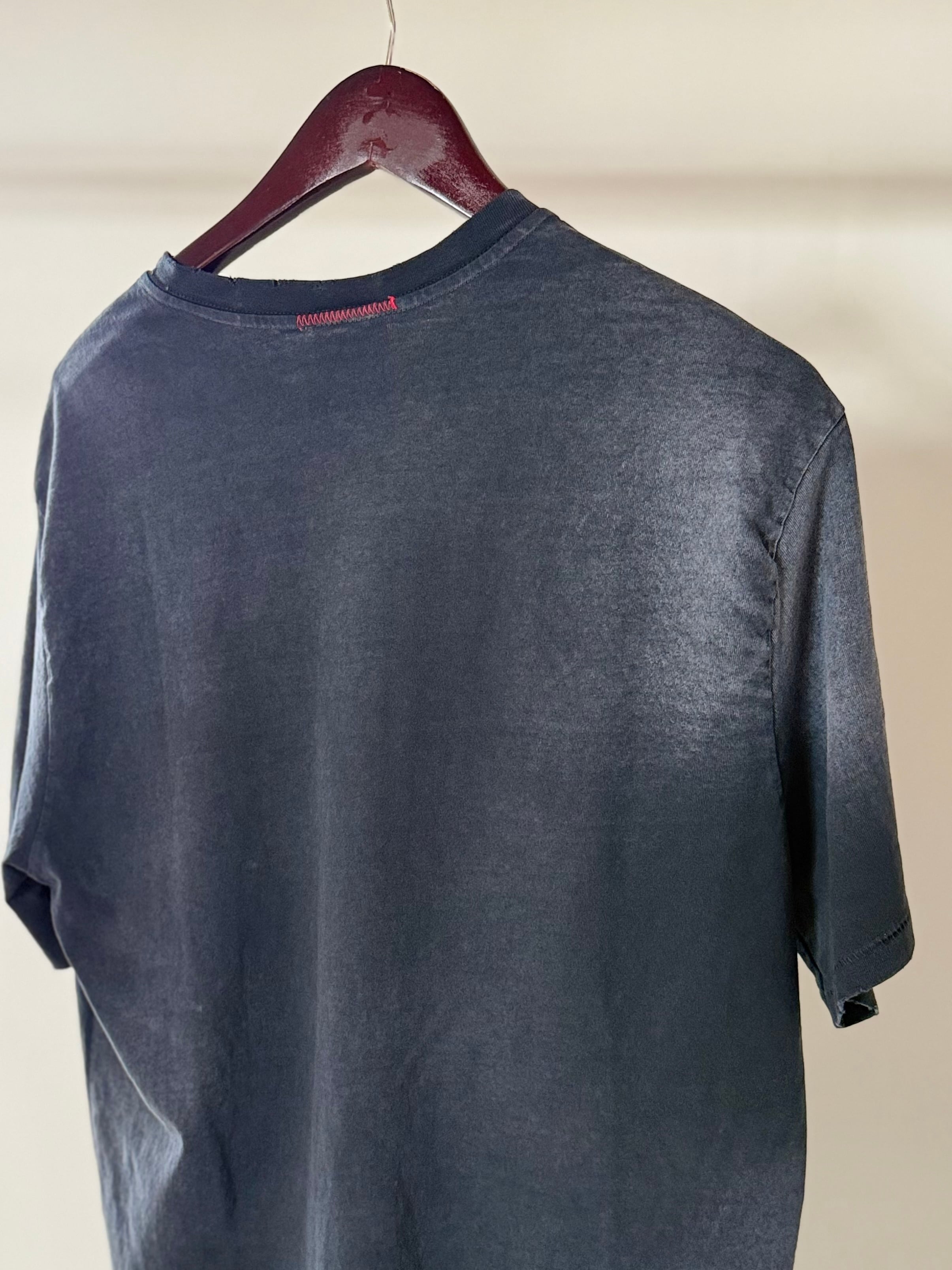 MOOJI MOOJI 【 US Single Stitched T-Shirt Sun Fade】BLACK | LARGE