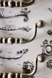 残2  フランス 永遠の硬化 金の球と真鍮製ハンドル アンティーク