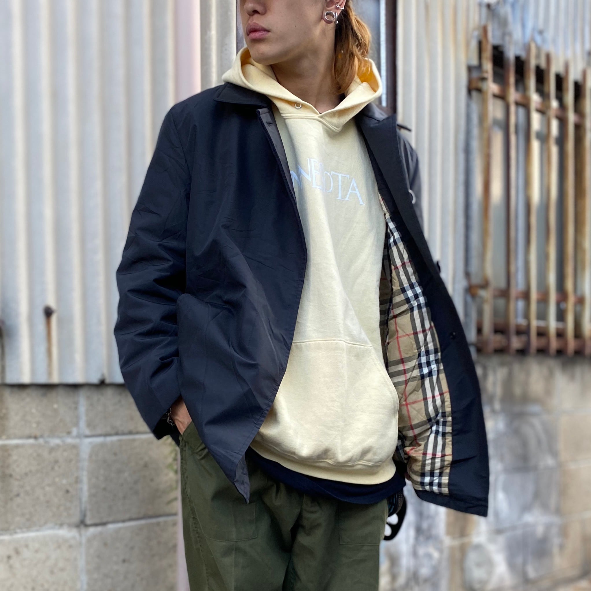 バーバリーハーフコート - トレンチコート・スプリングコート 