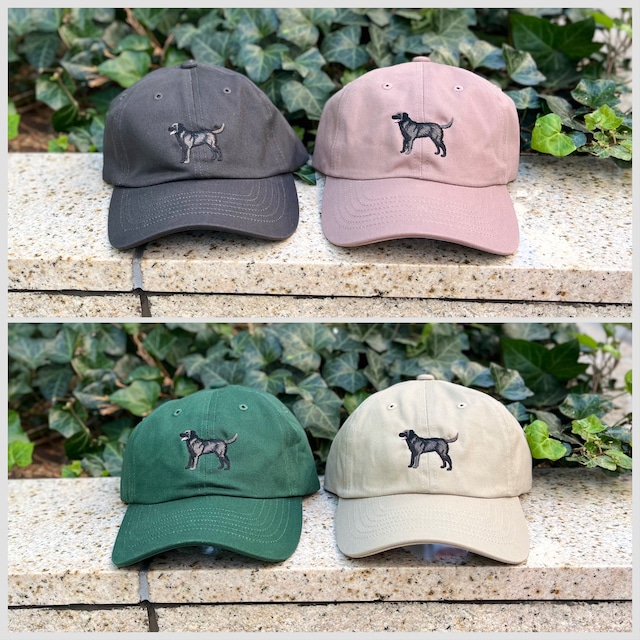 DOGシルエットCAP《Black》