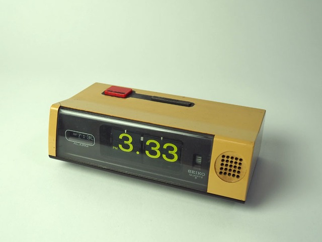 昭和レトロ SEIKO アラーム パタパタ時計 電池式