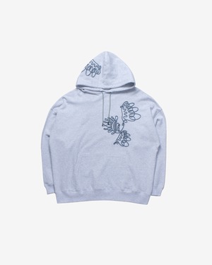 Cord embroidery Hoody-ash <LSD-BC1T1>