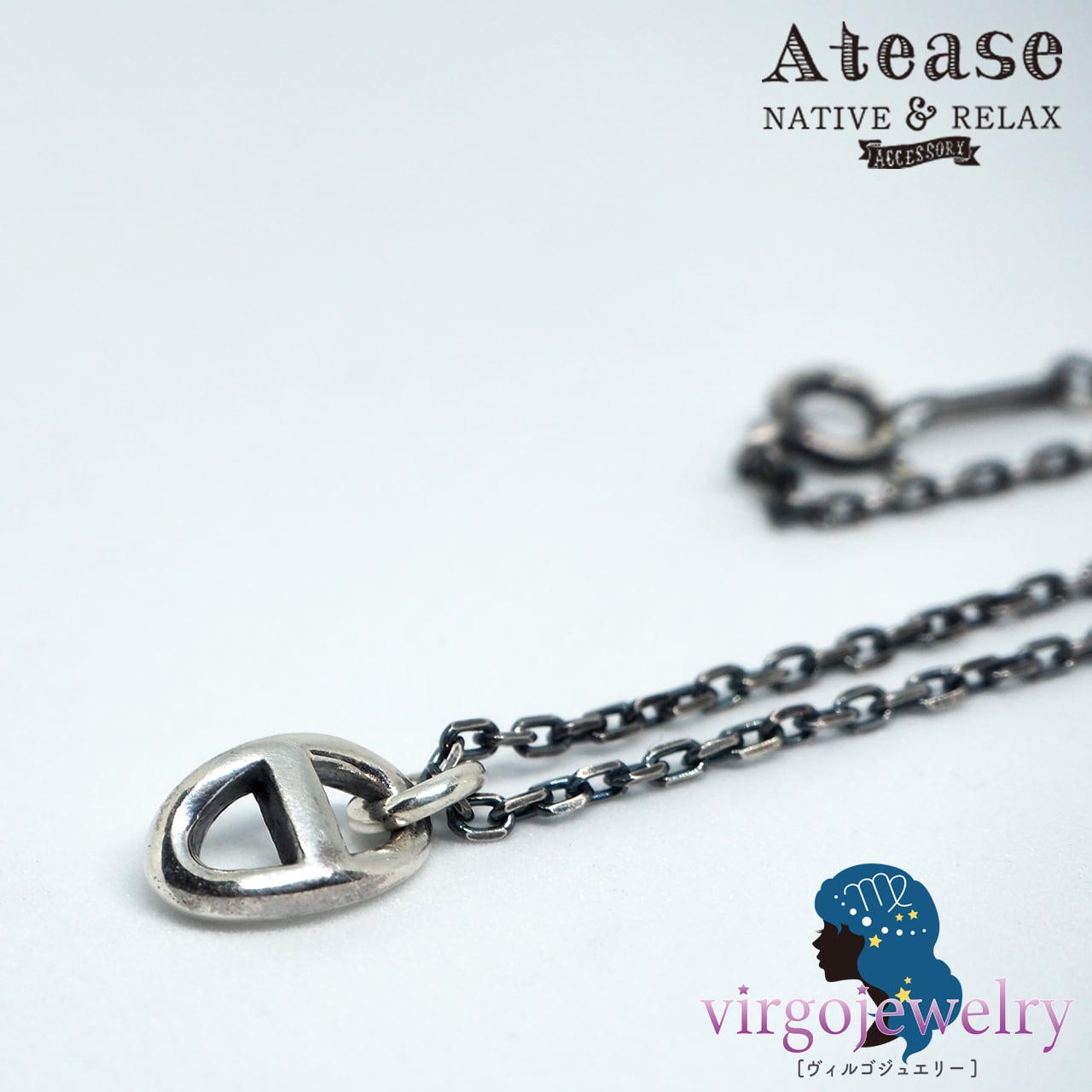 【Atease/アティース】 H マリーナ ミニ ネックレス シルバー virgojewelry