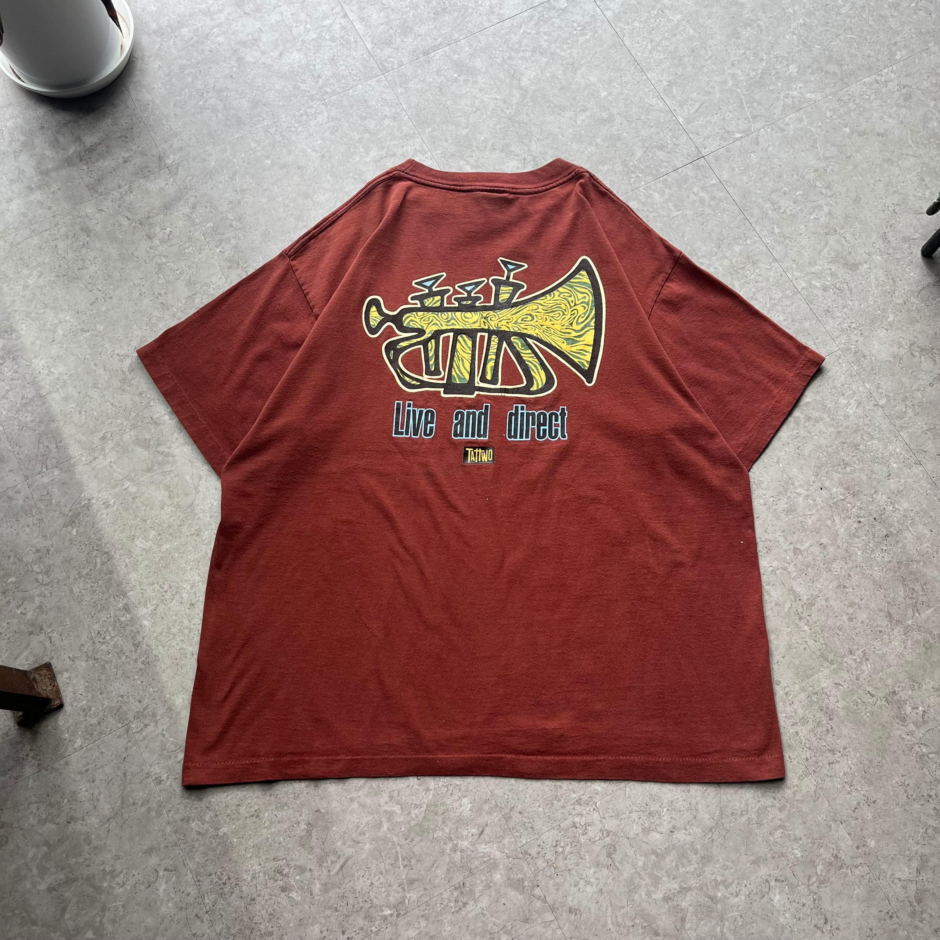 90s Tattwo " Live and Direct " T-shirt【仙台店】