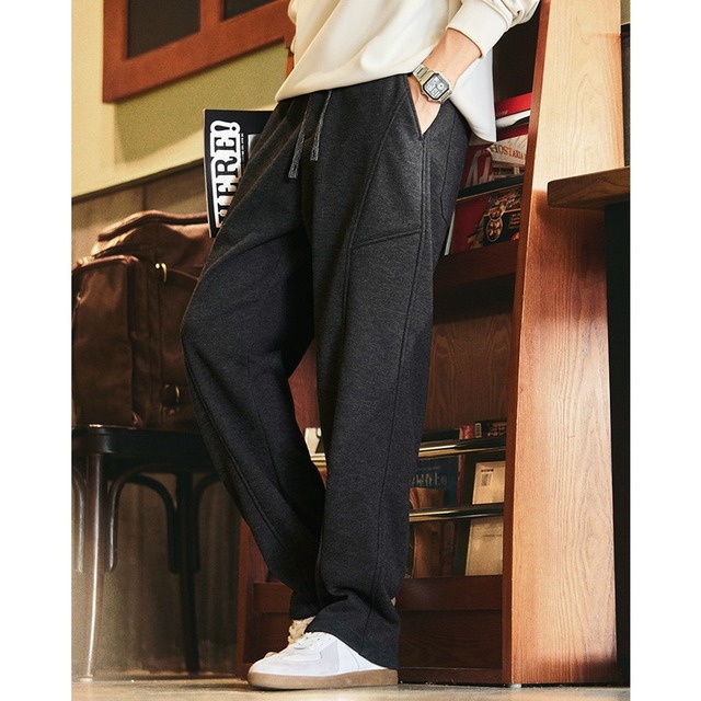 relax fleece casual pants A1454