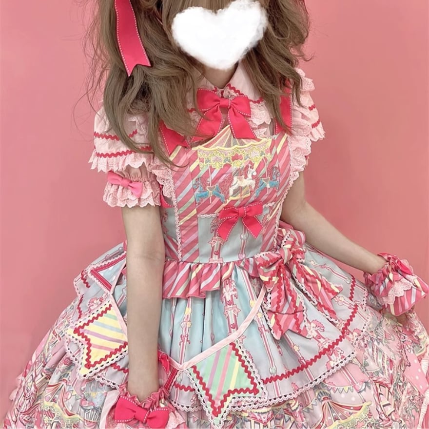 ロリータファッション通販 SEASONZ ゆめかわ ジャンパースカート