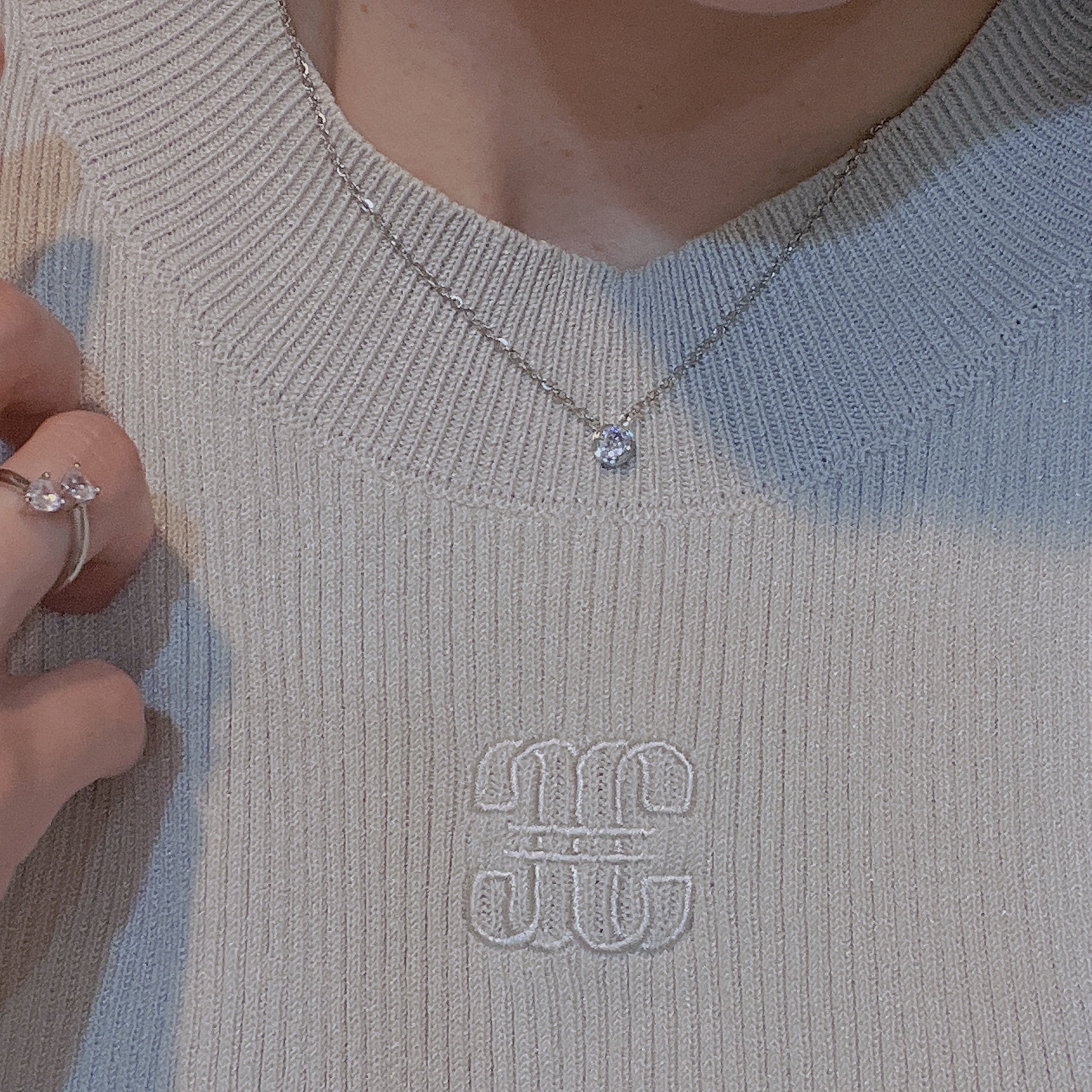 one stone necklace | milcy（ミルシー） 大人フェミニンアクセサリー