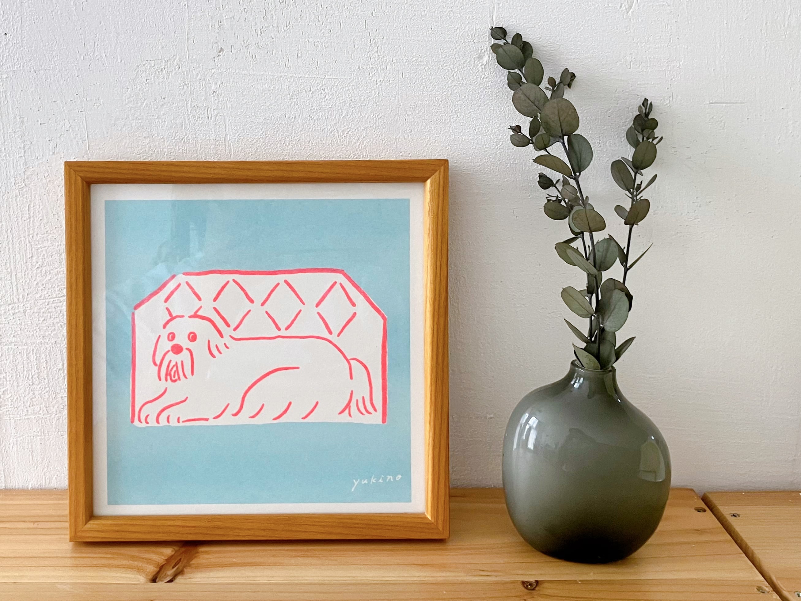 リソグラフポスター「パグ」 | yukino shop