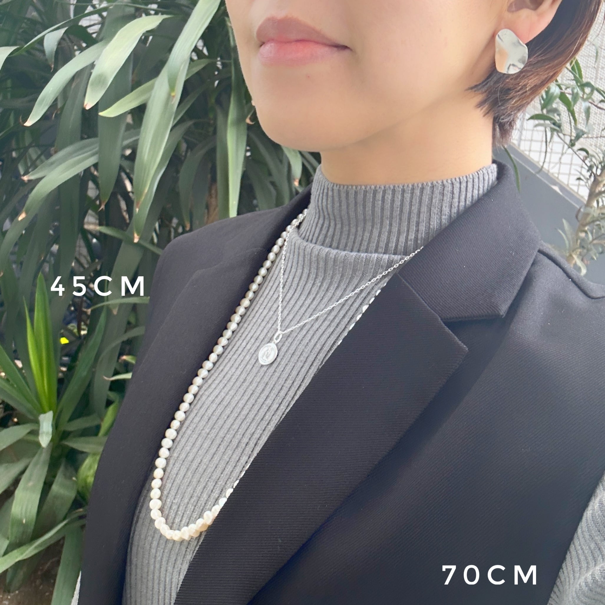 Lagoon Original バロックパール ロングネックレス 70cm ポテト