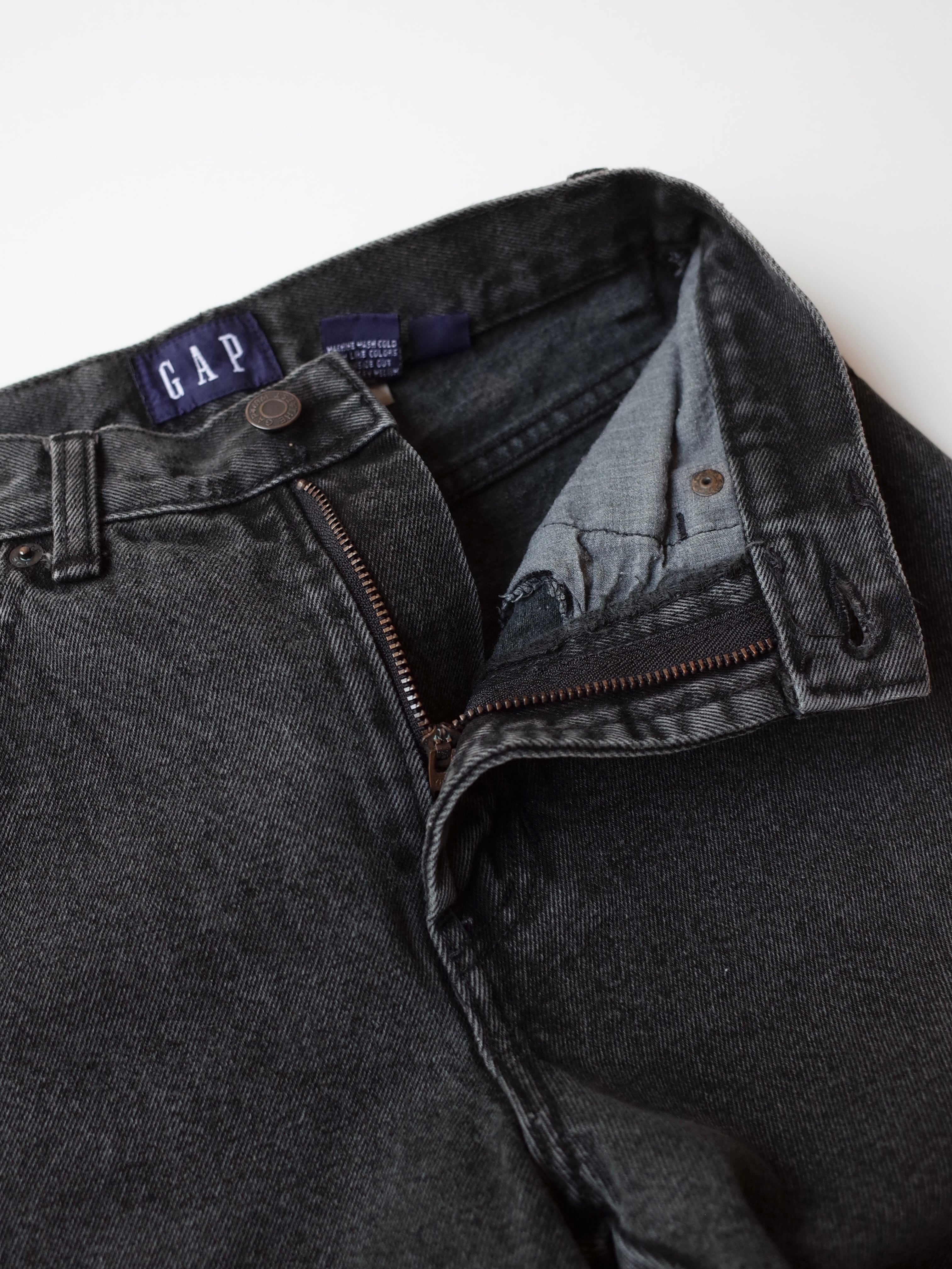 80-90s Old GAP black denim pants | port.