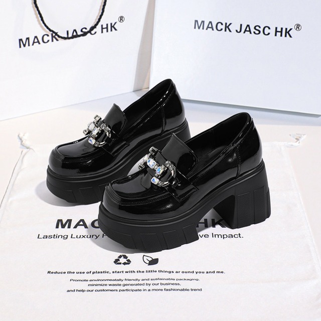 bijou decorated platform loafers la2704