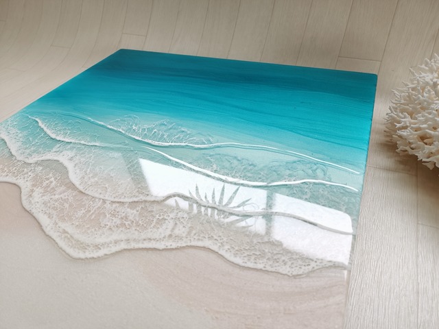 122.オーシャンレジンアート 4wave