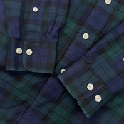 Brooks Brothers ブルックスブラザーズ REGENT NON-IRON チェック BD ボタンダウン 長袖シャツ XS/グリーン×ネイビー系 メンズ