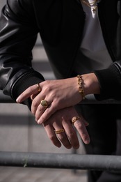 【circle signet ring】 / GOLD