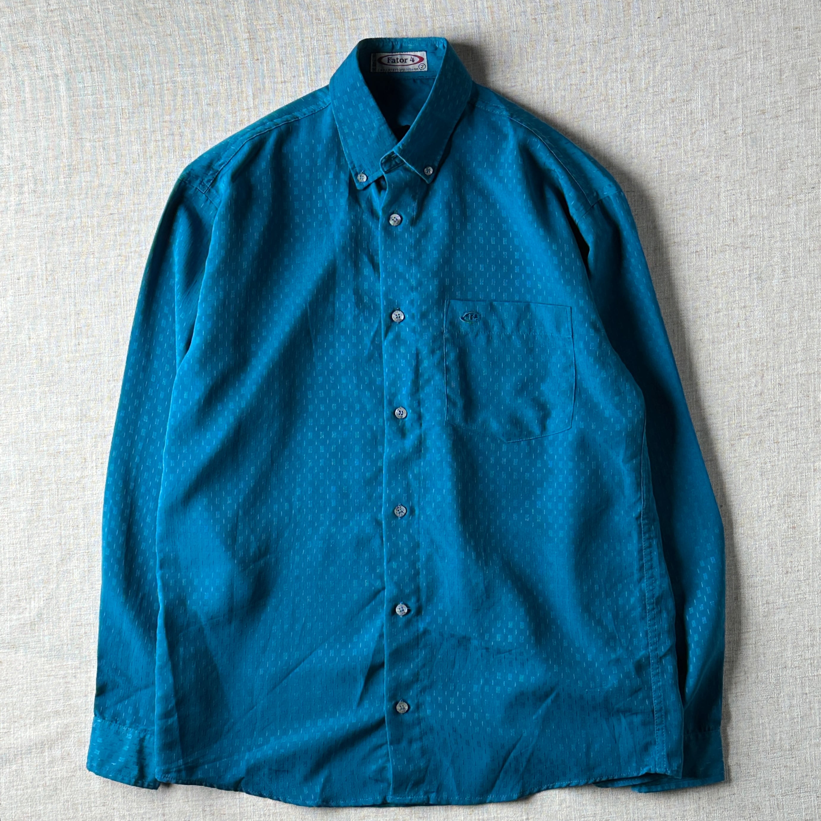 90s–00s Brazilian Jacquard Shirt / Unisex M-L