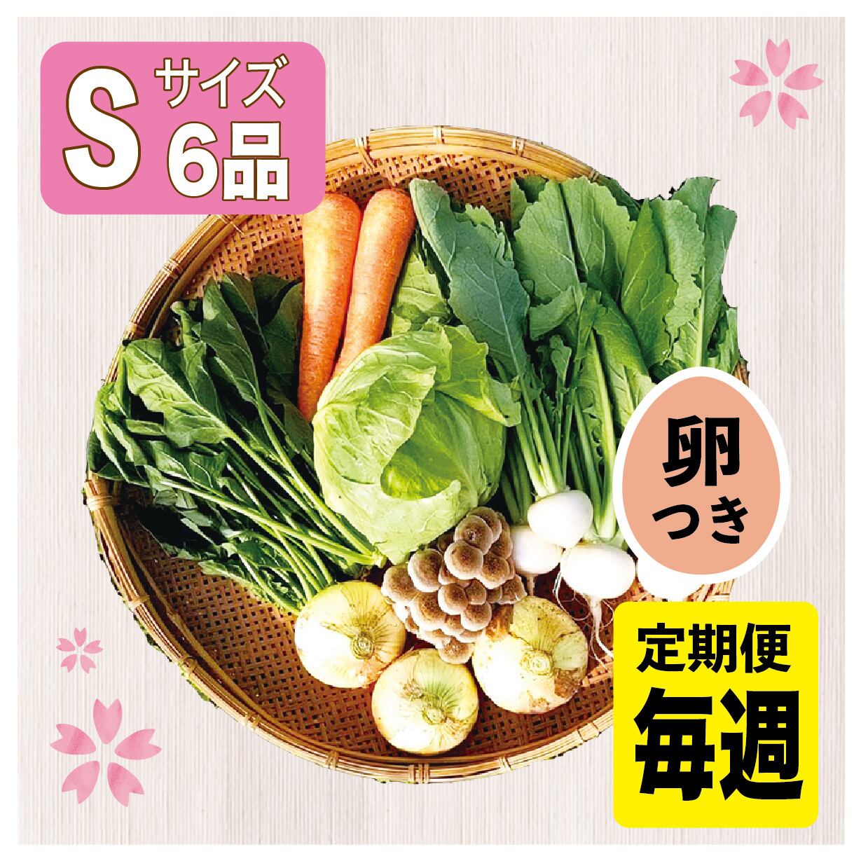 【100サイズ】採れたて野菜＋お米5キロセット