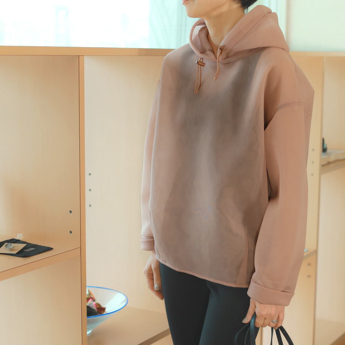 Munich (ミューニック) シアージャージ コクーンシルエット パーカ