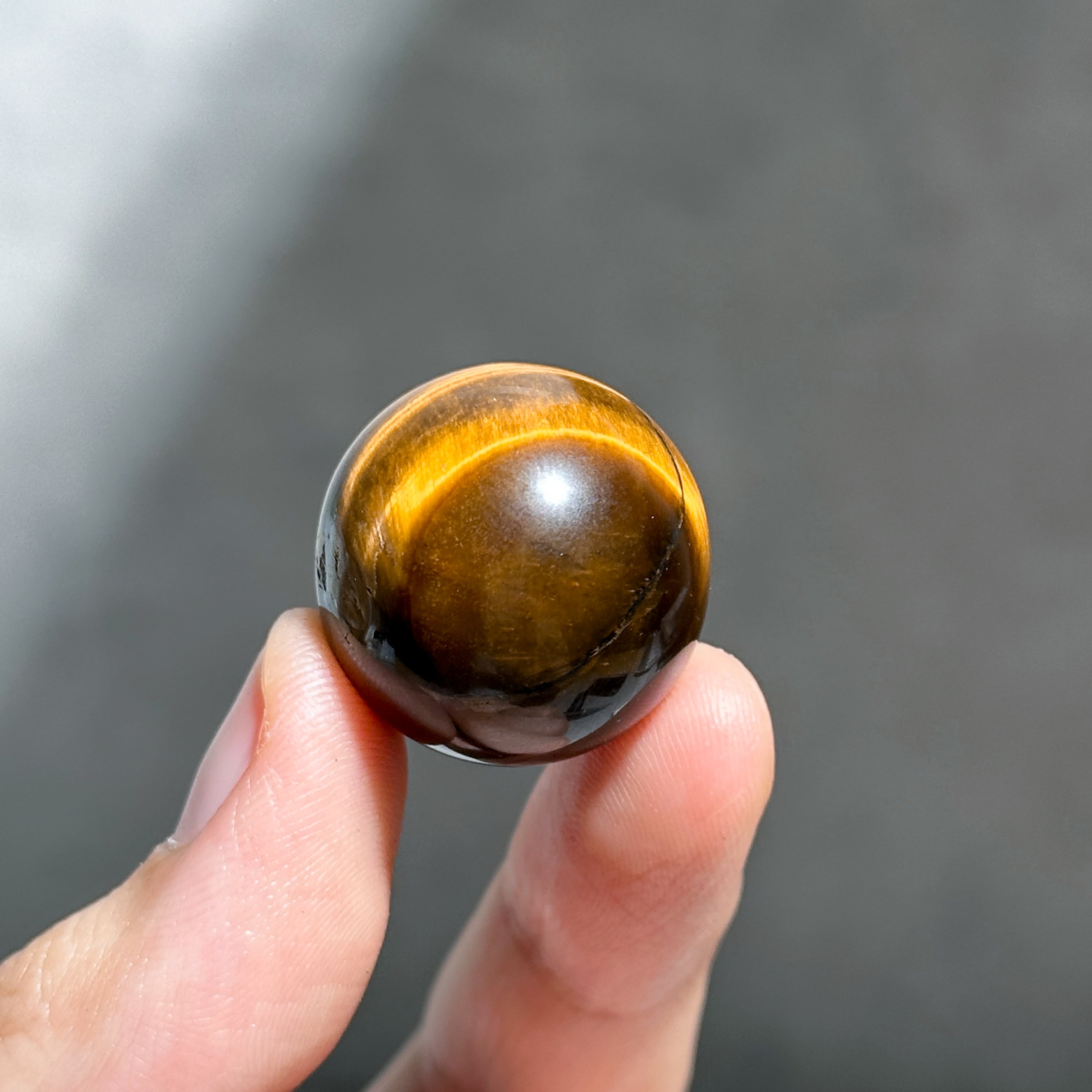 タイガーアイ スフィア（丸玉）32◇ Tiger's eye ◇天然石・鉱物